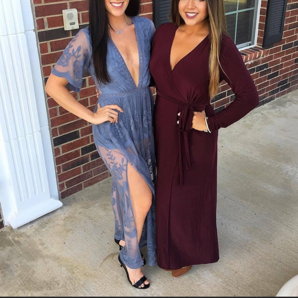 Blue Lace Romper